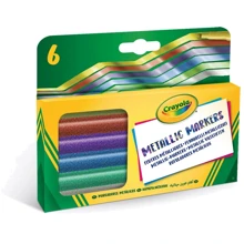 Набір фломастери Metallic Crayola, 6 шт (58-8828): Тип Смываемые