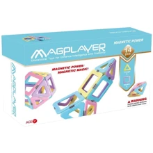 Конструктор Magplayer магнитный набор 14 эл. (MPH2-14): Количество деталей, шт. 14