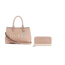Женская сумка тоут + кошелек Guess розовый (GU0727W): Пол Женский
