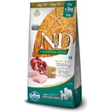 Низкозерновой сухой корм Farmina N&D Low Grain Chicken & Pomegranate Adult для собак средних и больших пород курица с гранатом 15 кг (8010276038135): Тип Сухой корм