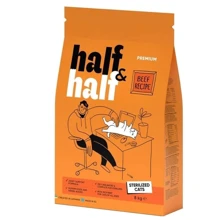 Сухой корм Half & Half для стерилизованных кошек с говядиной 8 кг (4820261920819): Тип Сухой корм