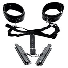 БДСМ система для фиксации Master SeriesThigh Harness & Wrist Cuffs (чёрный): Производитель Master Series