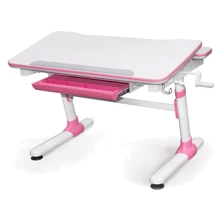 Стол Evo-kids Duke Pink (арт.Evo-501 P) - столешница белая / вставки розовые: Тип Парта