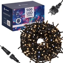 Гирлянда уличная (наружная) Springos 40 м 500 LED + Flash CL0528 Warm White: Тип Линейная