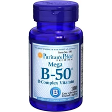 Puritan's Pride Vitamin B-50 Complex 100 Caplets Витамин B-50 комплекс: Тип Витамин B