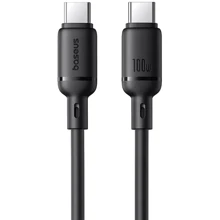Кабель Baseus Cable USB-C to USB-C Silky Series 100W 1m Black (P10377704113-00): Тип USB-C - USB-C