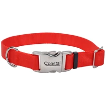 Ошейник Coastal Titan Buckle для собак нейлон красный 2.5x46-66 см: Производитель Coastal