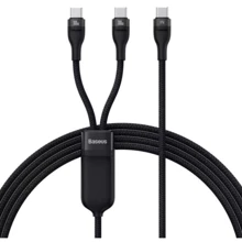 Кабель Baseus Cable USB-C to 2xUSB-C Flash Series Fast Charging 100W 1.5m Black (CASS060001): Тип USB-C - USB-C, USB-C - USB-C