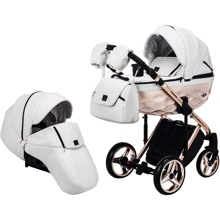 Коляска 2 в 1 Adamex Chantal Star Polar (Pink Gold) кожа 100% Star 106 (624715): Тип коляски универсальная коляска (2-в-1)
