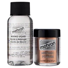 Mehron Metallic Powder Cooper with Mixing Liquid Металлическая пудра-порошок (5 g) + жидкость для смешивания (30 g) Медь: undefined undefined