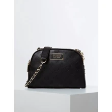 Жіноча сумка-купол Guess Logo Love Crossbody Top Zip чорна (HWSG7662140-BLA): Стать жіночий