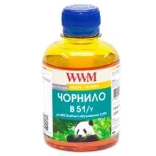 Чернила WWM Brother DCP-T300/T500W/T700W 200г Yellow Water-soluble (B51/Y): Цвет Yellow