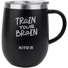 Термокухоль Kite Train your brain 360 мл чорна (k22-378-01-1): Тип Термокружка