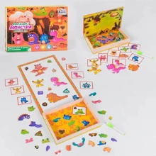 Магнітна гра 4FUN Game Club Wood Маленькі монстри 68 елементів (17037): Тип прочее