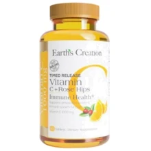 Earth‘s Creation Vitamin C 1000 mg with rose hips Витамин С 60 таблеток: Тип Витамин C