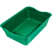 Туалет Lucky Pet глубокий без сетки 40x27x12 см зеленый (553751): Вид Открытый