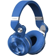 Наушники Bluedio T2 Plus Blue: Тип конструкции полноразмерные
