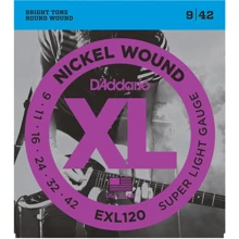 Струна для гитар Струны D`ADDARIO EXL120 XL SUPER LIGHT (09-42): Тип Комплект струн