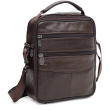 Чоловічі сумки через плече Borsa Leather коричнева (K12314br-brown): Стать Мужской