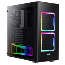 Корпус AeroCool TOR RGB TG (4718009157187): Форм-фактор материнської плати ATX / Micro-ATX / Mini-ITX