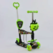 Самокат 5в1 Best Scooter (PU колеса с подсветкой) Абстракция Multicolor (74059): Количество колес 3