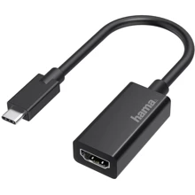 Адаптер HAMA Adapter USB-C to HDMI Black (00200315): Цвет черный