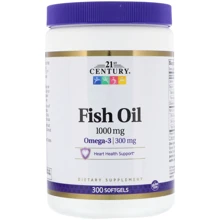 21st Century Fish Oil, Omega-3, 1000 mg, 300 Softgels: Тип Омега 3