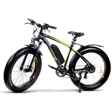 Электровелосипед GreenGo Bruiser Black Yellow: Цвет желтый