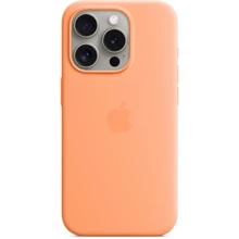 Чехол для iPhone Apple iPhone 15 Pro Silicone Case with MagSafe - Orange Sorbet (MT1H3ZM/A): Цвет оранжевый