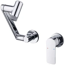 Смеситель настенный Lefton Single-Handle Wall Mount Bathroom Faucet with Temperature Display-BFWM2401 Chrome: Назначение Для раковины