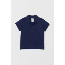 Поло H&M 6961789 74 см темно-синее: Пол Мальчик