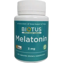 Biotus Melatonin 3 mg Мелатонин 60 Капсул: Форма выпуска Капсулы
