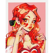 Картина за номерами Brushme Валентинка @nila_art_art мetalic/флуоресцентні 40х50 см (BS53901): Виробник Brushme