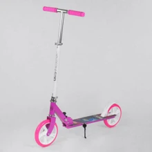 Самокат двухколесный Best Scooter с PU колесами и резиновыми грипсами Pink (87724): Количество колес 2