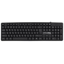Клавиатура OfficePro SK166 Black: Подключение проводное