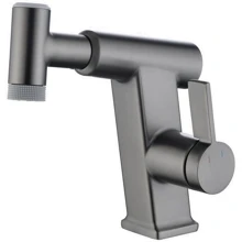 Смеситель для раковины Lefton Pull-Out Faucet with Temperature Display & LED Light - BF2207 Grey: Назначение Для раковины