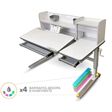 Детский стол Mealux Sherwood XL Multicolor (арт. BD-860 W/MC с полкой): Тип Парта