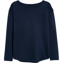 Лонгслів H & M 5883307 146-152 см темно-синій: Тип Лонгсліви