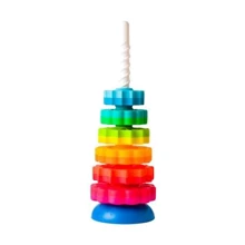 Пірамідка гвинтова тактильна Fat Brain Toys SpinAgain (F110ML): Тип пирамидка