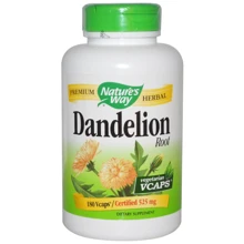 Nature's Way Dandelion Root 525 mg 180 Vcaps Корень одуванчика: Форма выпуска Капсулы
