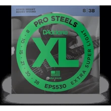 Струна для гитар Гитарные струны D'ADDARIO EPS530 XL PROSTEELS EXTRA SUPER LIGHT (08-38): Тип Комплект струн