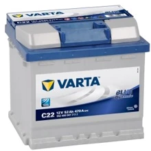 Varta 6СТ-52 Blue Dynamic (C22): Ємність, Ач 52