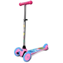 Скутер лицензионный - PEPPA PIG (3-х колесный, 2 колеса впереди, тормоз, до 20 kg) (T11698H-U): Количество колес 3