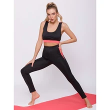 Спортивний костюм ISSA PLUS 12450 42 чорний / рожевий: Сезон Всесезон
