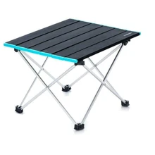 Стіл для кемпінгу Naturehike NH19Z008-Z алюміній Розмір L чорний: Розмір 68x46x40.5 см
