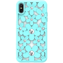Чехол для iPhone SwitchEasy Fleur Mint (GS-103-46-146-57) for iPhone Xs Max: Цвет зеленый
