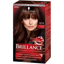 Brillance Крем-краска для волос 874 Бархатистый каштан 142.5 ml: Пол Для женщин