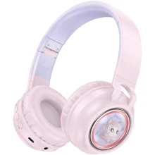 Наушники Hoco W50 Cute fun Pink: Тип конструкции накладные