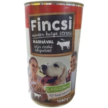 Вологий корм Fincsi для дорослих собак з яловичиною 1.24 кг (5999883273012): Тип Влажный корм