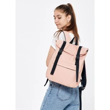 Женский рюкзак Sambag RollTop Milton пудровый (24211006): Пол Женский
